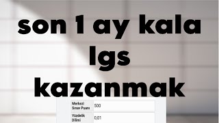 SIFIRDAN SON 1 AYDA LGS NASIL KAZANILIR  Mustafa Study [upl. by Patin]