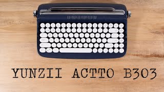 A TYPEWRITER KEYBOARD Yunzii Actto B303 [upl. by Corder319]