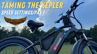 Ariel Rider Kepler Speed Settings  How to Lower PAS 1 [upl. by Attevad]