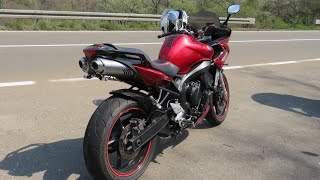 Yamaha fz6 exhaust sound [upl. by Kimura]