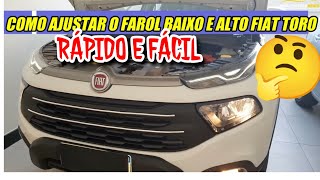 COMO REGULAR  ALINHAR O FAROL DA FIAT TORO [upl. by Tak]