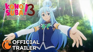 KONOSUBA Gods Blessing on This Wonderful World 3  OFFICIAL TRAILER [upl. by Aurelie]