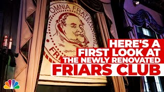 Heres A First Look NY Iconic Friars Club Reopens with New Millennial Revamp  NBC New York [upl. by Jelene]