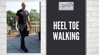 Heel toe walking Technique video [upl. by Norval161]