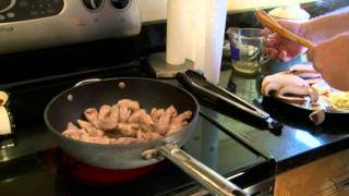 Game Meat Cooking Portabella Mushrooms with Pheasant  Hunting Tip [upl. by Hyacinth]