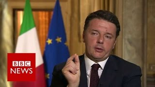 Brexit British people made bad decision on EU Matteo Renzi  BBC News [upl. by Becket312]