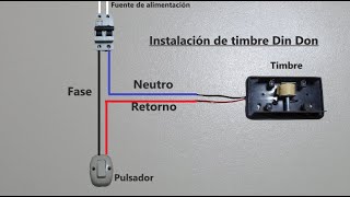 Aprenda a instalar timbre Din Don Fácil y rápido hágalo Usted mismo [upl. by Ellevart414]