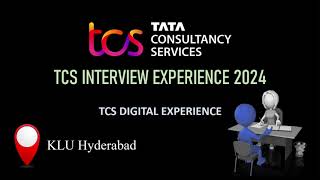 TCS Digital Interview Experience 2024  ECE Student interview  Location KLU Hyderabad [upl. by Weywadt]