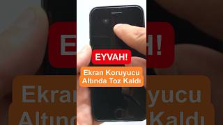 Eyvah ekran koruyucu takarken altında toz hava kabarcığı kaldı  tiktok youtubeshorts reklam [upl. by Lingwood227]