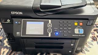 epson wf3640 printing blank pages  printhead cleaning  not printing issue resolved and fixed [upl. by Anihcak]