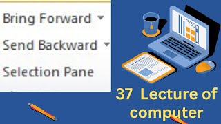 Bring forward  Back forward  Selection pane in ms word [upl. by Calan]