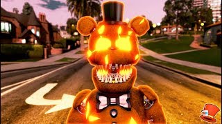 NEW JACKOFREDDY HALLOWEEN ANIMATRONIC GTA 5 Mods FNAF RedHatter [upl. by Atterys]