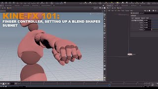 Houdini KineFX 101 Tutorial Two  Finger Controller Skeleton Blend Subnet [upl. by Onirotciv739]