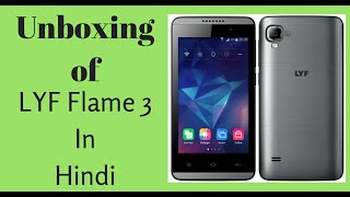 Unboxing of LYF Flame 3 With Jio Sim In Hindi [upl. by Ainna195]