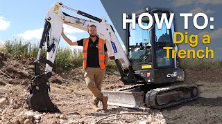 HOW TO Dig a Trench with an Excavator [upl. by Mixie435]