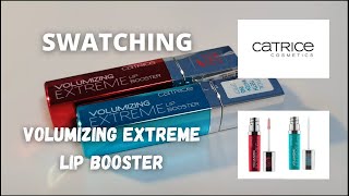 CATRICE VOLUMIZING EXTREME LIP BOOSTER 10 amp 30 Lets Swatch It [upl. by Michele]