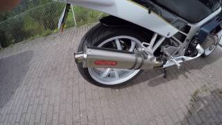 HONDA VFR750F RC36 1990 GPR SLIPON EXHAUST SOUND [upl. by Inuat11]