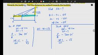 Class 10  Ex 91  Q 567  Application of trigonometry Maths [upl. by Yhtnomit]