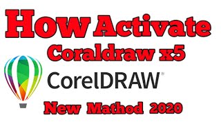 How to activate Coraldraw X5 coral draw activate kare [upl. by Kylander]