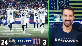 Seahawks Topple Giants in a MetLife Massacre  Post Game Reaction [upl. by Ashlen]