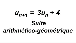 Les suites arithméticogéométrique  exercice corrigé [upl. by Shem531]