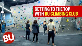 BU Rock Climbing Club Brings Novice and Veteran Climbers Together for a Night of Bouldering [upl. by Somar714]