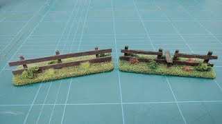 Lets Make  Cheap amp Easy Wooden Field Fences Scatter Terrain [upl. by Cryan841]