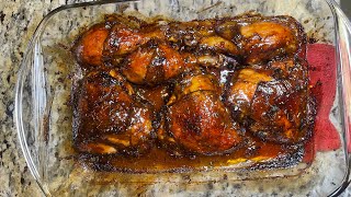 Jamaican Style Baked Chicken Recipe [upl. by Elana]