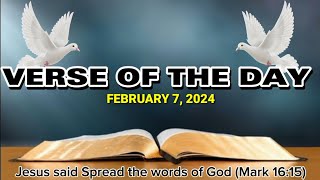 VERSE OF THE DAY FEBRUARY 7 2024 [upl. by Ellohcin]