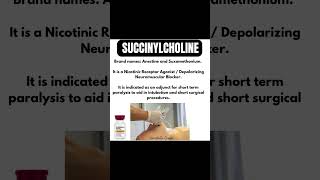 What is Succinylcholine shorts nclex nurses [upl. by Eemla]