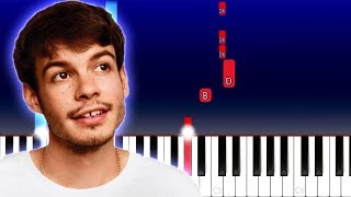 Rex Orange County  Sunflower Piano Tutorial [upl. by Ednihek]