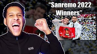 Mahmood BLANCO  Brividi Sanremo 2022  WINNERS OF SANREMO 2022 BRTISH REACTION [upl. by Lek]