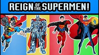 DC Comics DCUC Reign of Supermen Eradicator Steel Superboy and Cyborg Superman Action Figures [upl. by Kerr149]