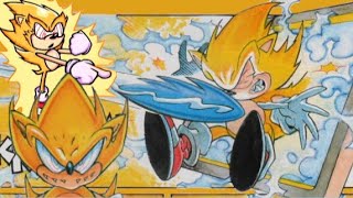 Sonic vs Fleetway Super Sonic With FNF quotChaosquot [upl. by Heman]