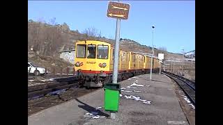 Balade dans le Train Jaune de Mont Louis à Villefranche le 26 février 2001 [upl. by Hewart]