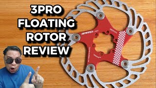 3PRO Disc Brake Rotor REVIEW  patscyclecorner [upl. by Adniral]