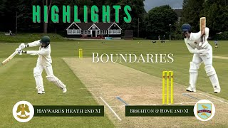 Boundaries HHCC 2nd XI v Brighton amp Hove 2nd XI 07092024 [upl. by Ainomar]