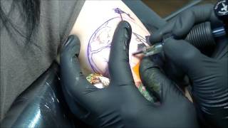 Landscape  tattoo time lapse [upl. by Eshman]