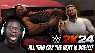 ROMAN REIGNS SAID THE RENT IS DUE WWE 2K24 MYRISE UNDISPUTED EP 11 [upl. by Maillil]