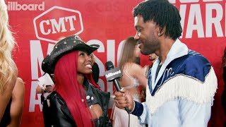 Reyna Roberts On Working With Beyoncé Getting Matching Blackbird Tattos amp More  CMT Awards 2024 [upl. by Vershen]