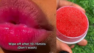 How To Get PINK LIPS 💋In One WeekHow to make effective pink lips scrub [upl. by Flin]