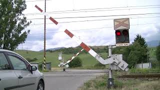 Železničné priecestie Liptovský Mikuláš 2  Slovak railroad crossing [upl. by Iram356]