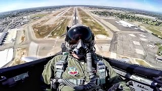 F15 Eagle Takeoff amp Maneuvers • Cockpit View [upl. by Lynsey]