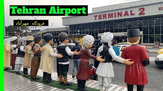 Tehran Iran Mehrabad Airport Walking Tour فرودگاه مهرآباد تهران [upl. by Lillie]