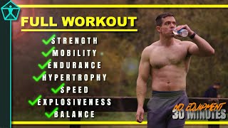 FULL 30 Min Functional Workout for Strength Endurance Mobility Hypertrophy  No Equipment [upl. by Savil]