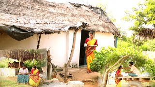 Pachimirchi Pappu Kakarakaya Fry White Rice  Dal Bitter Gourd Fry  Traditional Village Cooking [upl. by Bamberger]