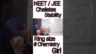 Chelates stability ring size  why 5 members ring is most stable Chelate bushra ashraf [upl. by Benedict914]