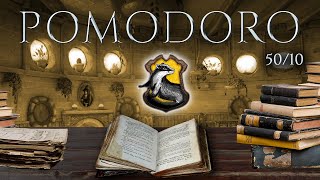 HUFFLEPUFF 📚 POMODORO Study Session 5010  Harry Potter Ambience 📚 Focus Relax amp Study in Hogwarts [upl. by Yoc]