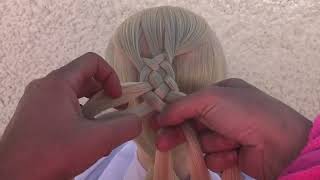 AMAZING 5 Strand Dutch Braid Tutorial by Amal Hermuz [upl. by Marchese]