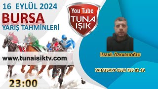 İsmail ÖZKARLIOĞLU 16 Eylül BURSA Koşularını Yorumluyor [upl. by Aicinat]